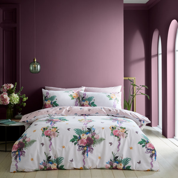 Catherine Lansfield Bettwäsche-Set – Wendbar Mit Totenkopf-Motiv, Für Einzelbett | Grau, Pflegeleicht & Hotelmäßig